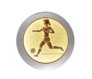 Fußballpokal 3949 - 17 cm / Silber Gold