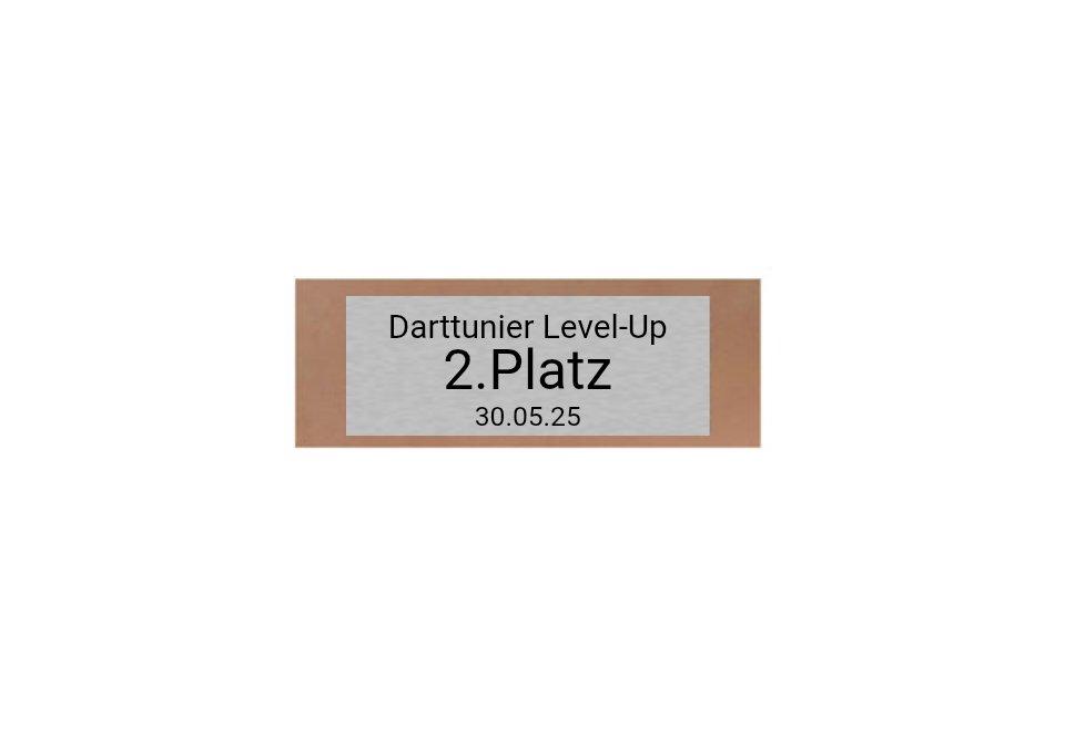 Glas Pokal Dart FG011 - 15 cm / Transparent Schwarz