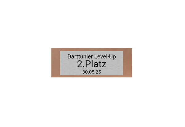 Glas Pokal Dart FG011 - 15 cm / Transparent Schwarz