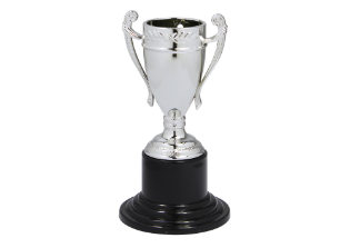 Mini Pokal DC001 SM - 10 cm / Silber