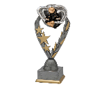 Feuerwehr Pokal PFS_028 - 21 cm / Silber Mehrfarbig