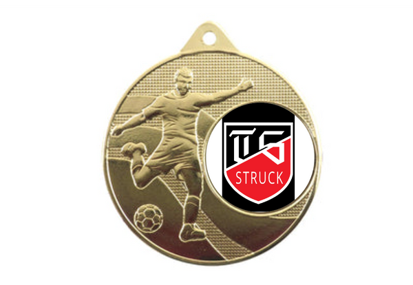 Medaille Fußball 396 Ø 50 mm - Gold / 50 mm