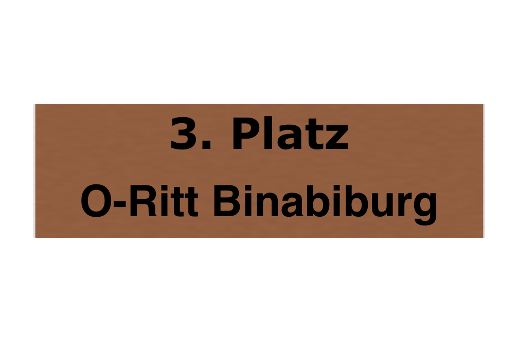 Gravurschild Bronze selbstklebend - Bronze / 50 x 15 mm
