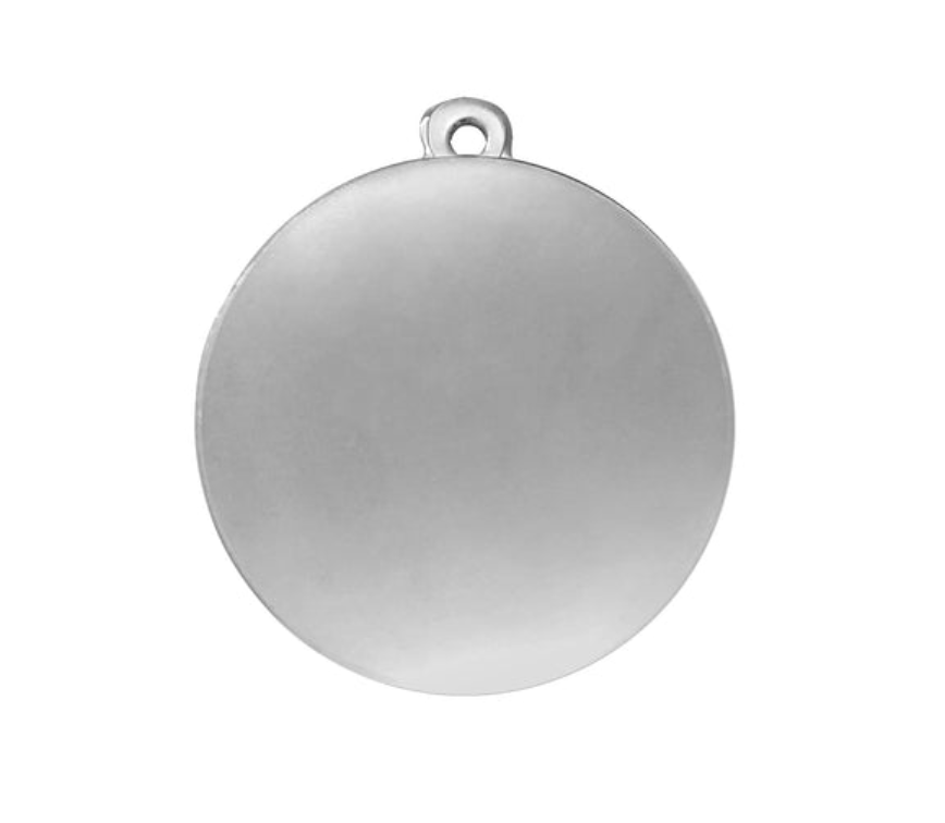 Medaille Fußball BS.ME75 50 mm - Silber / 50 mm