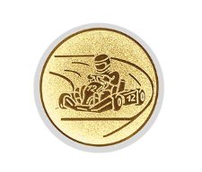 Glastrophäe 136-4 Schild & Emblem - 13 cm / Blau