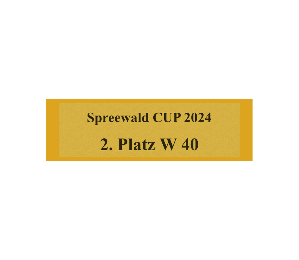 Gravurschild Gold selbstklebend - Gold / 50 x 15 mm