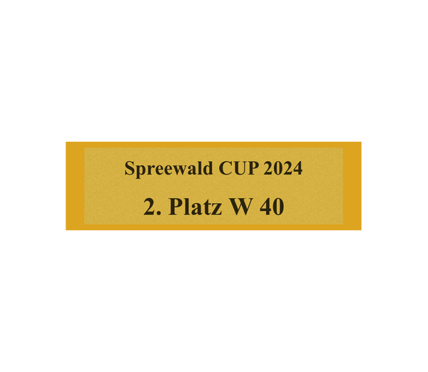 Gravurschild Gold selbstklebend - Gold / 50 x 15 mm