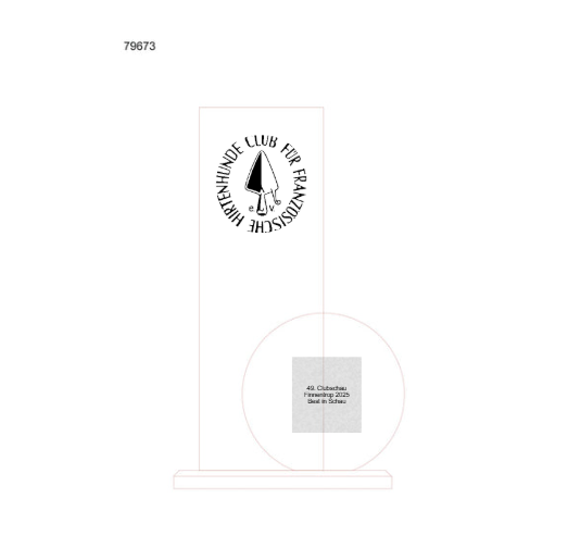 Budget Awards 79673 - Transparent / 21 cm / Laser-Gravur