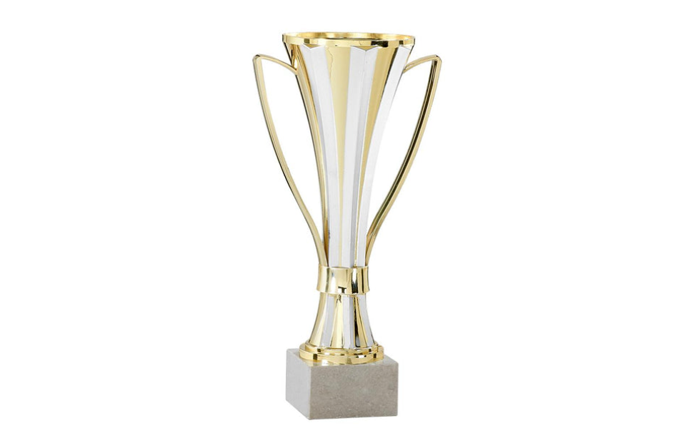 Pokal Serie 1331 - 27 cm / Gold Weiß