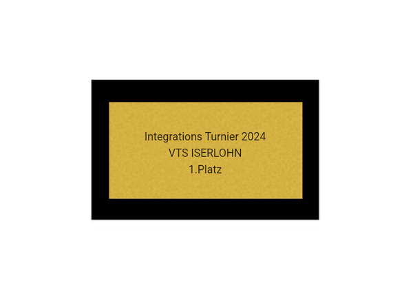 Fussballpokal 87-0 - Gold Schwarz / 47 cm