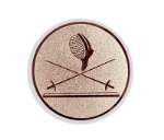 Glas Ständer W19x Schild & Emblem - 17.5 cm / Auswahl Rot