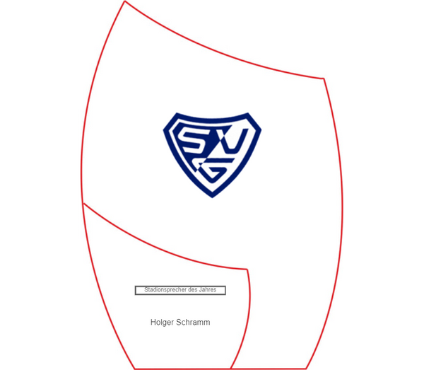 Glas Pokal 8808 Blau Lasergravur - Transparent Blau / 16.5 cm / Laser-Gravur