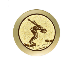 Glastrophäe 136-4 Schild & Emblem - 18 cm / Blau