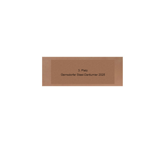 Glas Pokal Dart FG011 - 15 cm / Transparent Schwarz