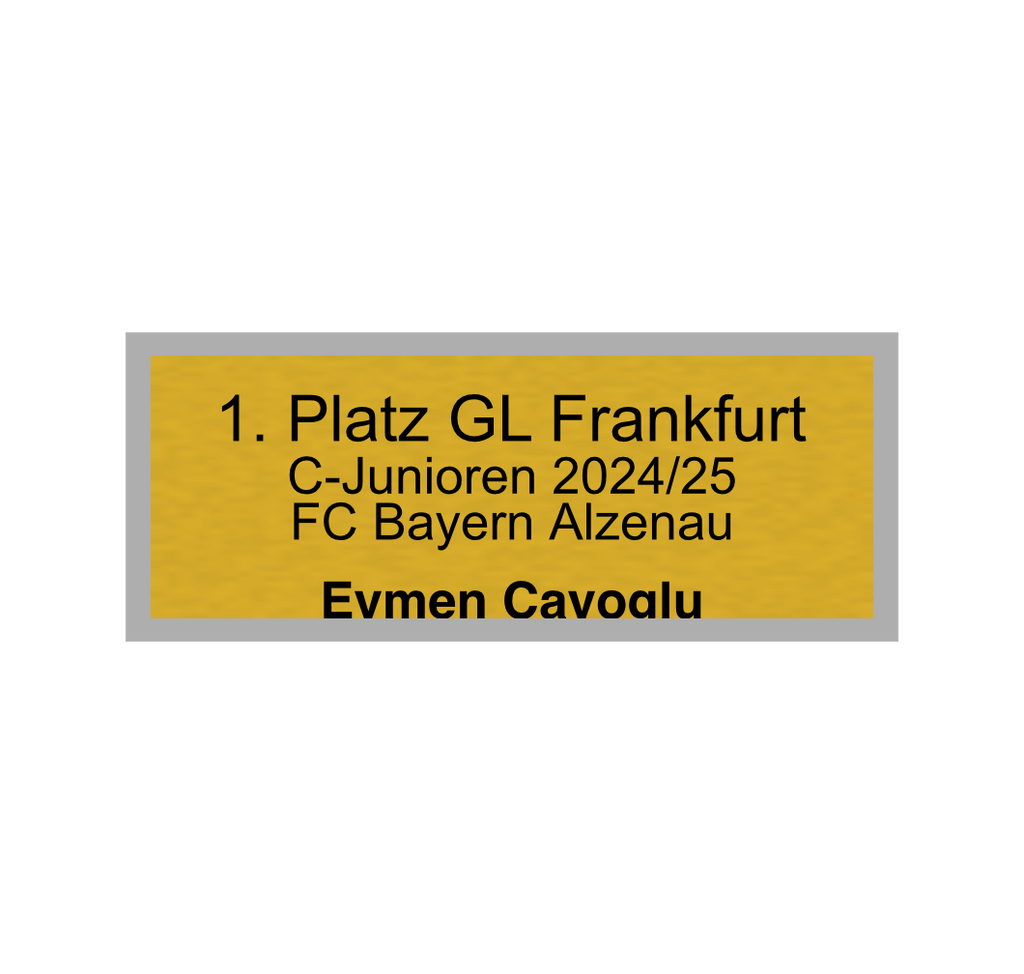 Fußball Pokal 0951 - 24 cm / Gold/Blau