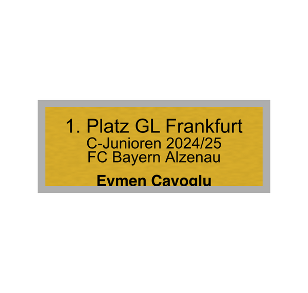 Fußball Pokal 0951 - 24 cm / Gold/Blau