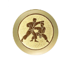 Glastrophäe 136-4 Schild & Emblem - 18 cm / Blau