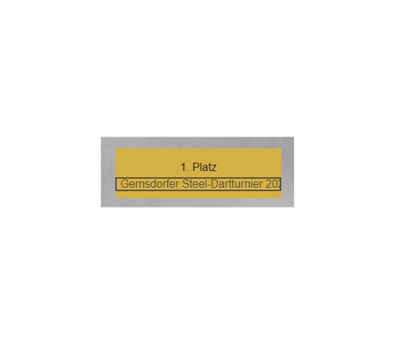 Dart Pokal FG4121 - 19.5 cm / Silber Mehrfarbig