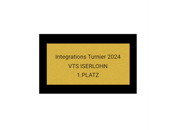 Fussballpokal 87-0 - Gold Schwarz / 47 cm