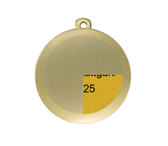 Medaille Fußball D101 / 59x39 mm - Gold / 59x39 mm