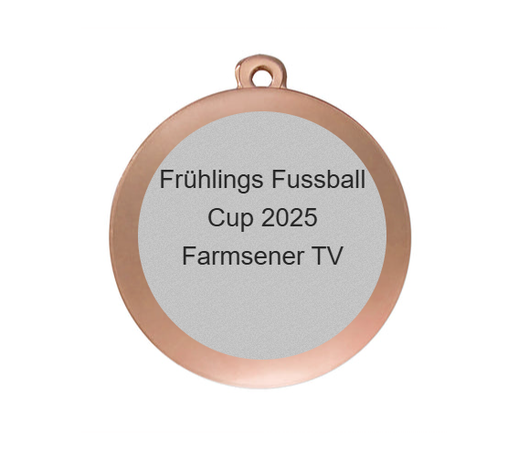 Medaille Fußball D101 / 59x39 mm - Bronze / 59x39 mm