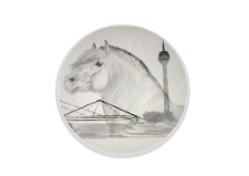 Glastrophäe 136-2 Schild & Emblem - Bunt / 13 cm