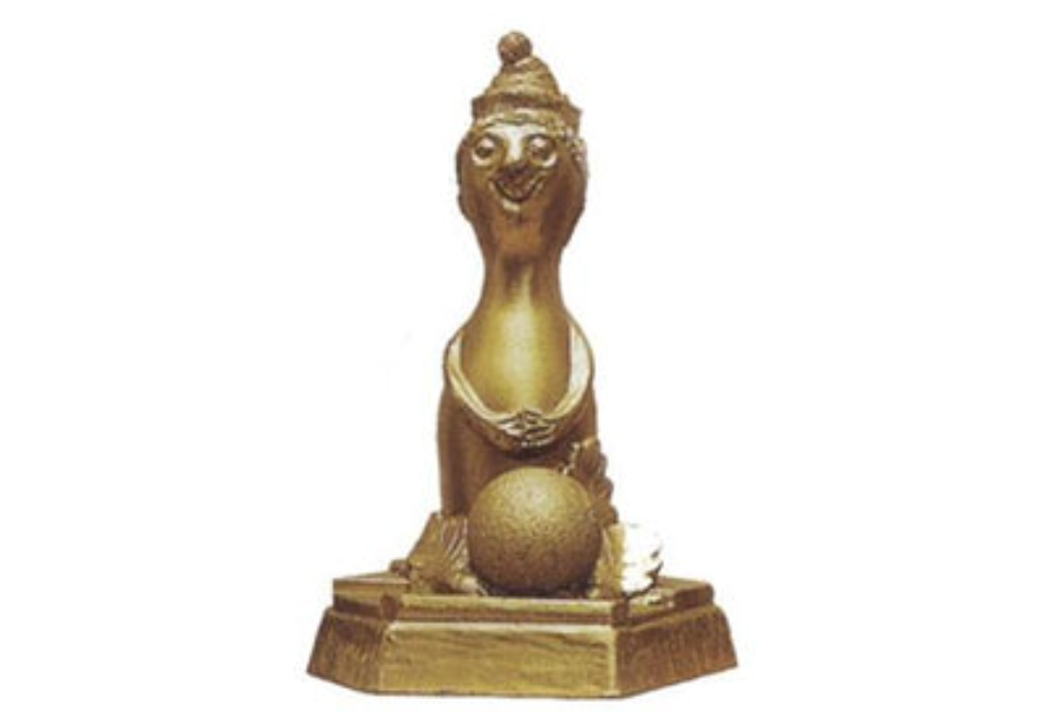 Kegel Pudel - Gold / 16 cm