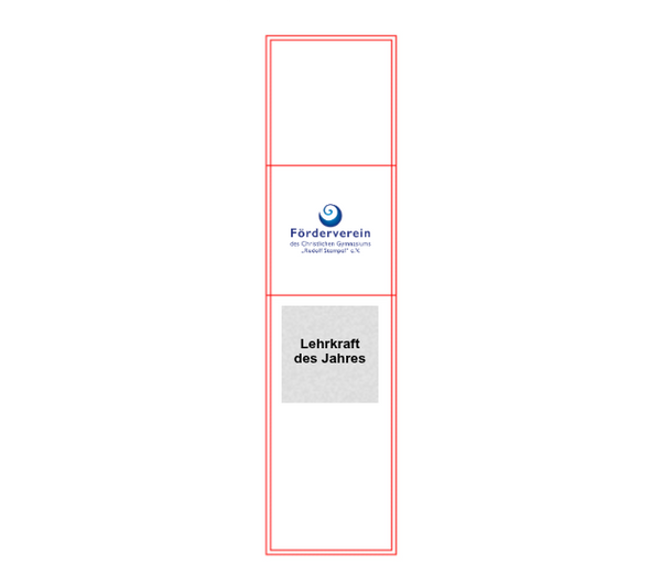 Cubix Indigo 79053 - Transparent / blau / 6cm x 6cm x 24cm / Laser-Gravur