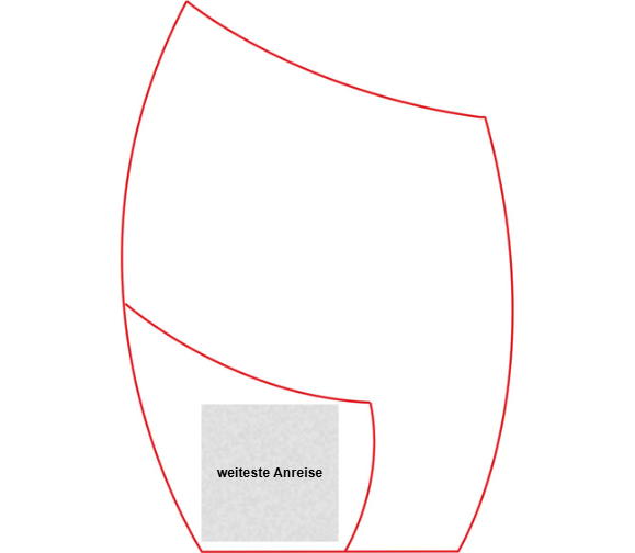 Glas Pokal Blau 8808-L - Transparent Blau / 20.5 cm / Laser-Gravur