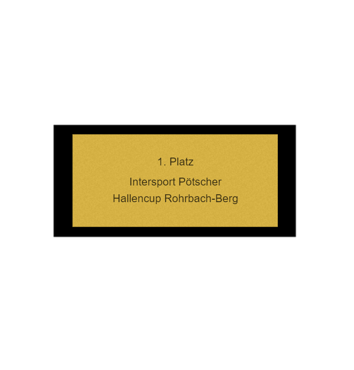 Fussballpokal 87-0 - Gold Schwarz / 39 cm