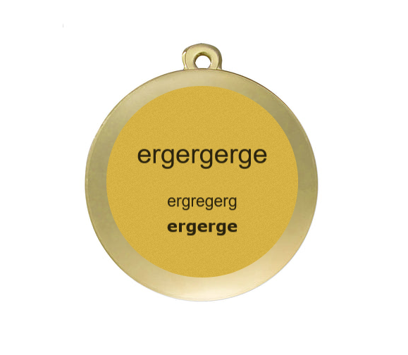 Medaille Fußball D112A Ø 50mm - Gold / 50 mm