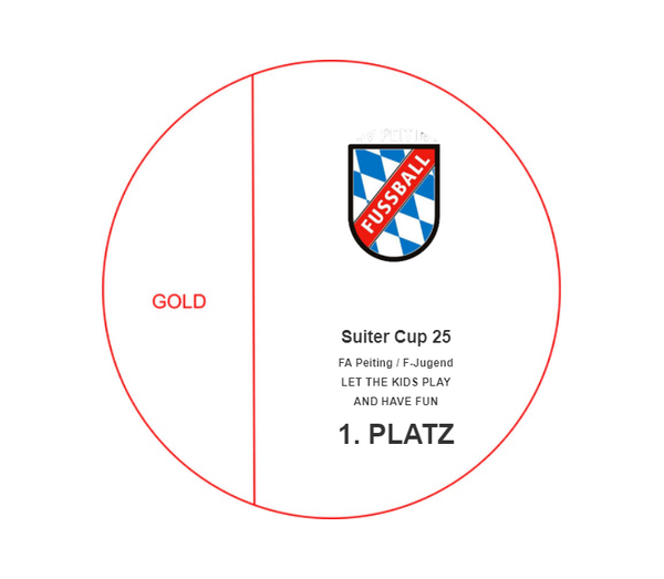 Glas Pokal 171-5 Lasergravur - Gold / 21 cm / Laser-Gravur
