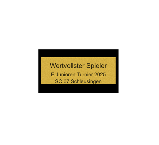 Fussball Pokal L235 - 18.5 cm / Gold Schwarz