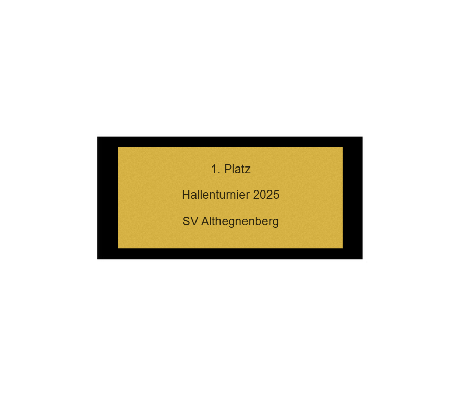 Fussballpokal 87-0 - Gold Schwarz / 39 cm