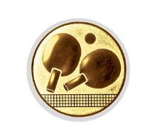 Glas Ständer W19x Schild & Emblem - 21.5 cm / Auswahl Blau