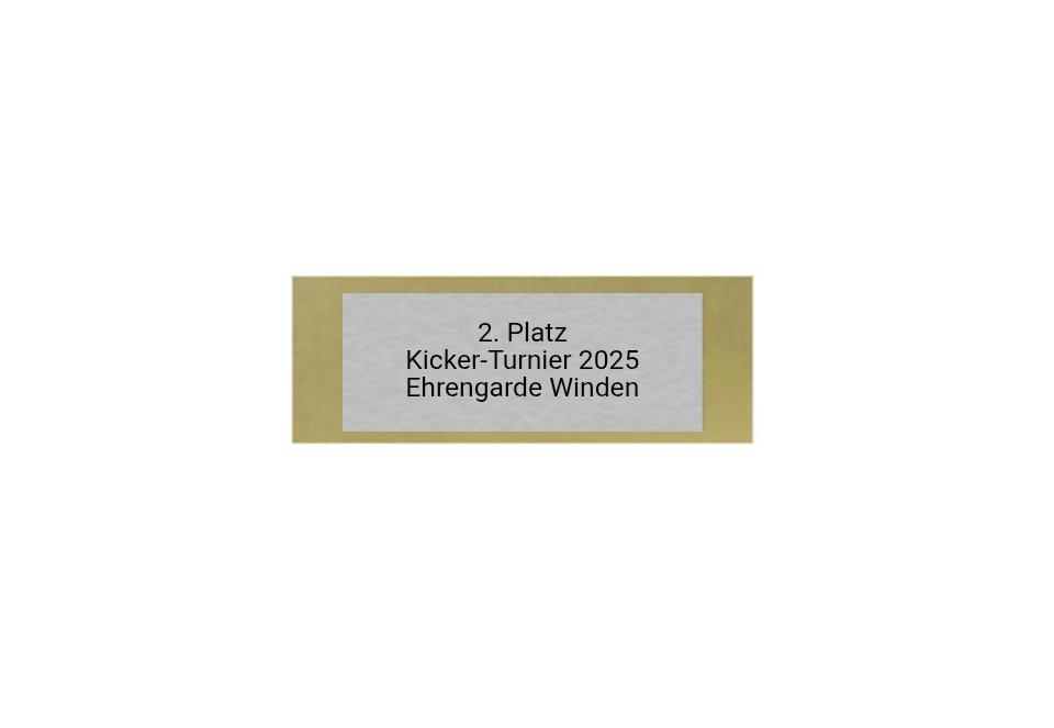 Glas Pokal Kicker FG091 - 19 cm / Transparent Schwarz