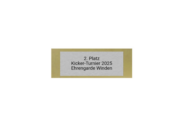 Glas Pokal Kicker FG091 - 19 cm / Transparent Schwarz