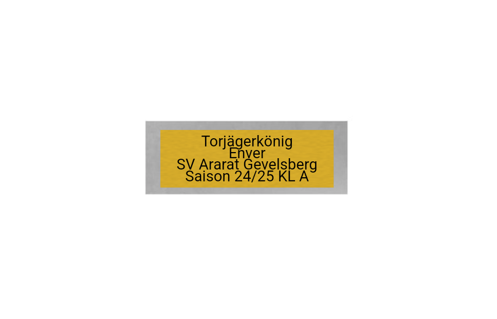 Fußball Pokal 044 - Silber - Gold / 14cm / Montage