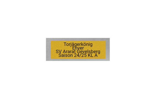 Fußball Pokal 044 - Silber - Gold / 14cm / Montage