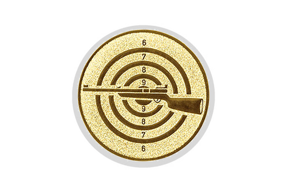 Glastrophäe 136-2 Schild & Emblem - Bunt / 13 cm