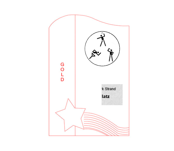 Glas Pokal 137-1 Lasergravur - Gold / 19 cm / Laser-Gravur