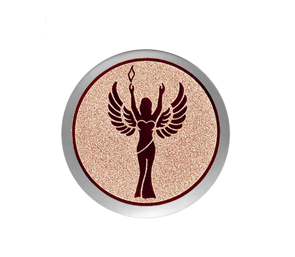 Glas Pokal 137-1 Schild & Emblem - Bronze / 19 cm