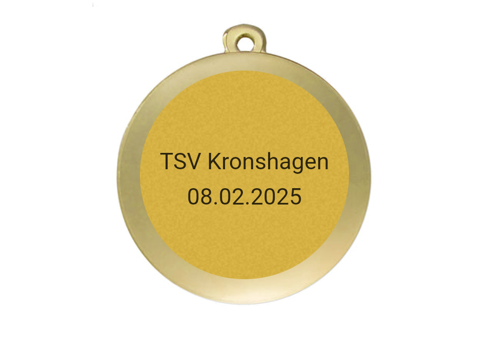 Medaille Fußball D112A Ø 50mm - Gold / 50 mm