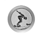 Glastrophäe 136-4 Schild & Emblem - 15 cm / Blau