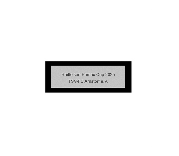 Fußballfigur A450 - Silber Schwarz / 10.5 cm