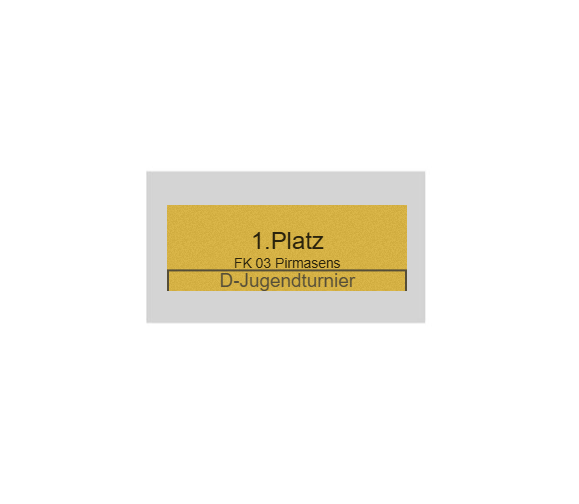 Pokal Serie 1331 - 27 cm / Gold Weiß