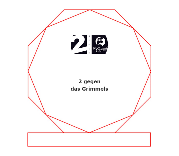 Glas Pokal 6508-L - 22.5 cm / Transparent / Laser-Gravur