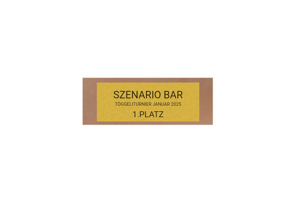 Glas Pokal Kicker FG091 - 15 cm / Transparent Schwarz