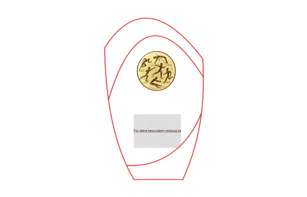 Glas Pokal Blau W55-L - Blau/Transparent / 20.5 cm