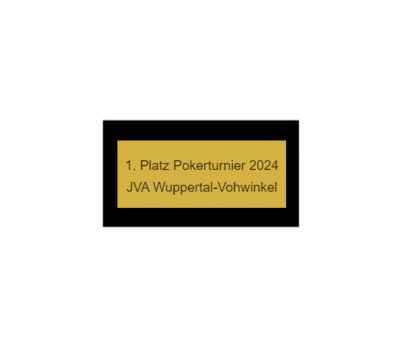 Pokalserie X151 Spielkarten - 25.5 cm / Silber Gold